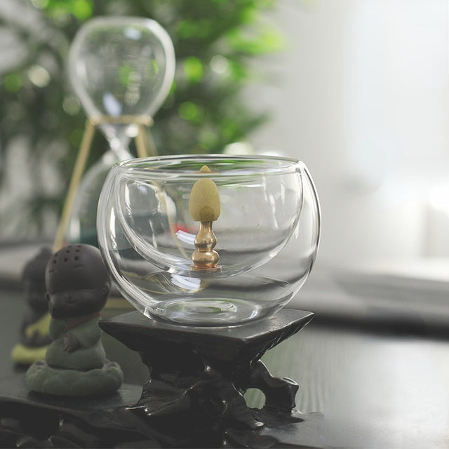 Crystal Cascade | Glass Backflow Waterfall Burner