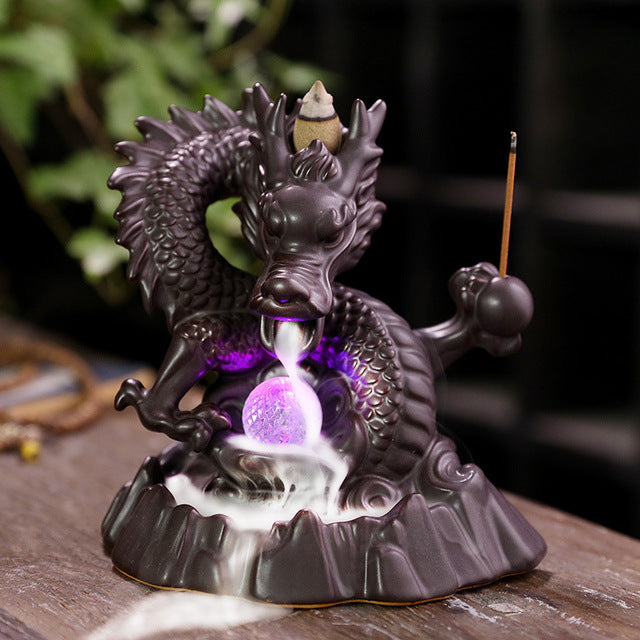 Dragon Cascade | Ceramic Backflow Incense Holder